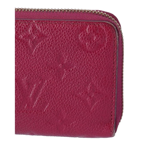 Louis Vuitton Monogram Empreinte Portefeiulle Clemence Zip Long Wallet Raisin - Picture 7 of 8